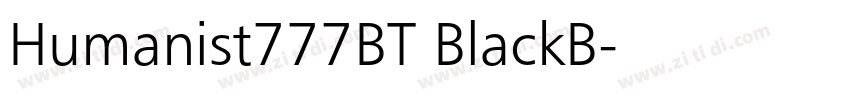 Humanist777BT BlackB字体转换 Humanist777BT BlackB字体转换